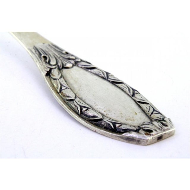Silver Soup Ladle with Reliefs For Sale - Image 6 of 8