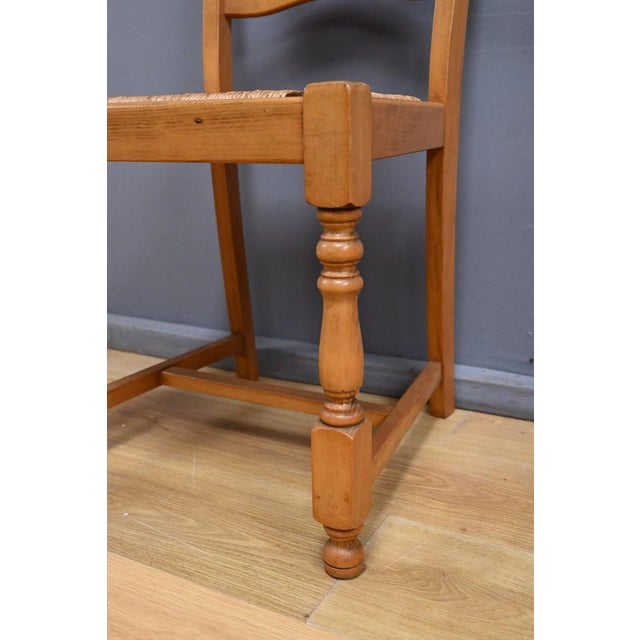 Beech Chairs, 1980s, Set of 8 For Sale - Image 11 of 18