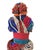 1980s Vintage African Beaded Namji Twin Fertility Dolls Cameroon W/Wood Stand 11" H For Sale - Image 5 of 9