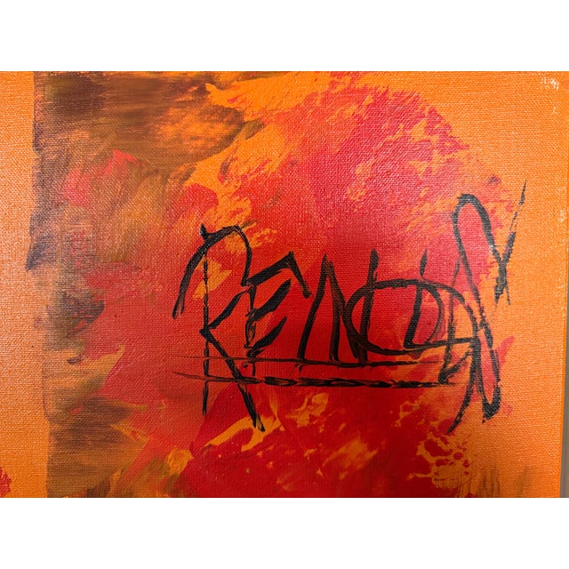 Late 20th Century Late 20th Century Abstract Oil on Canvas by Lee Reynolds Burr For Sale - Image 5 of 8