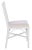 Wood Christine Accent Chair with Cushion - White, Set of 2 For Sale - Image 7 of 11