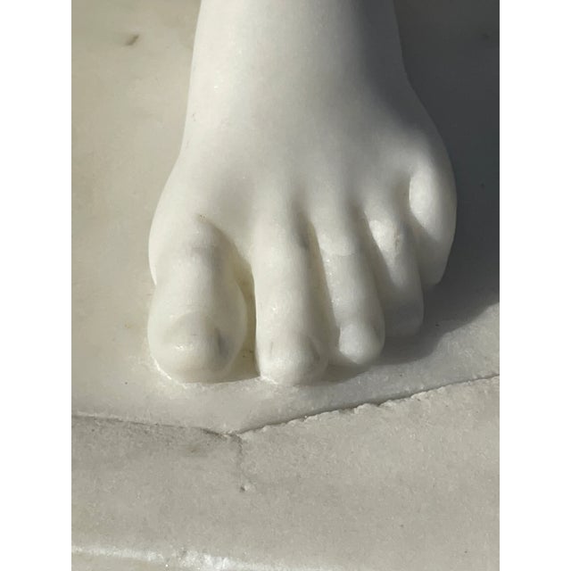 Antique Grand Tour Male Marble Sculpture For Sale In New York - Image 6 of 13