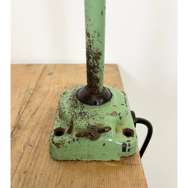 Industrial Green Table Lamp, 1960s For Sale - Image 4 of 16