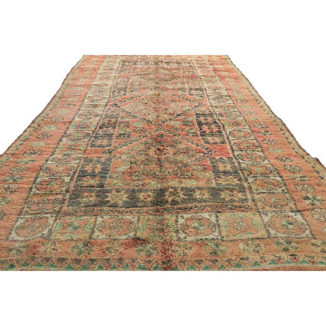 Berber Tribes of Morocco Vintage Berber Moroccan Rug - 06'06 X 12'06 For Sale - Image 4 of 9