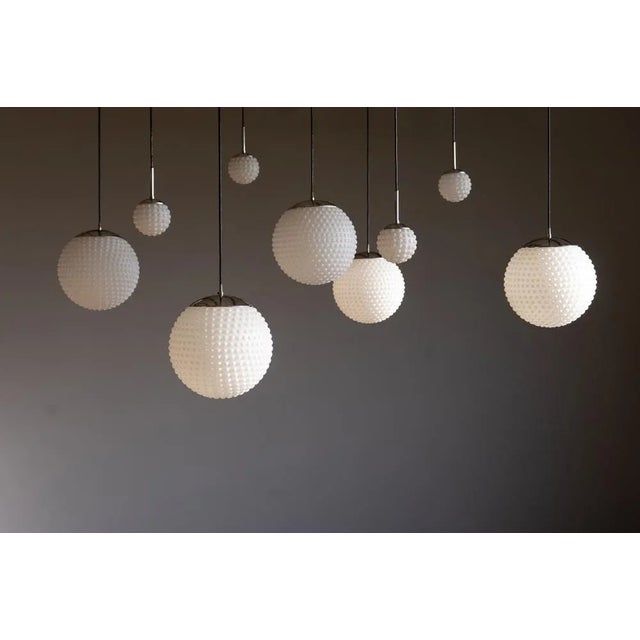 Vintage opaline glass globe light, model p117 from staff leuchten, designed by rolf krüger). The lights are designed for...