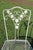 White Vintage Lee L. Woodard & Sons Wrought Iron White Patio Set—A Table and Four Chairs For Sale - Image 8 of 18