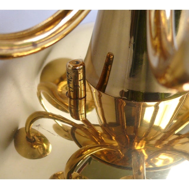 Ceiling Light in Brass & Satin Glass, Germany, 1970s For Sale - Image 11 of 18