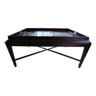 Barbara Barry Collection Mahogany Tray Table For Sale