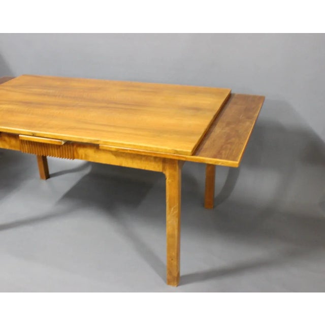 1940s Extendable Danish Walnut Dining Table, 1940s For Sale - Image 5 of 11