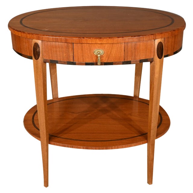 Art Deco Mahogany Pedestal Table, 1930s For Sale
