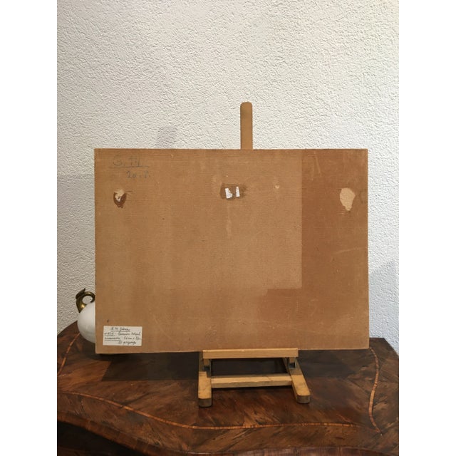 Armand Marie Guérin, Bord de Seine animé, Paris, Oil on Wood For Sale - Image 4 of 5