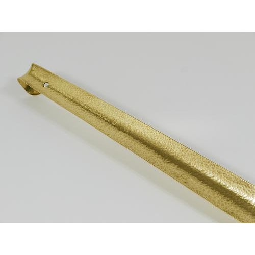 Metal Hammer-Blown Brass Shoehorn by Carl Auböck, Austria For Sale - Image 7 of 18