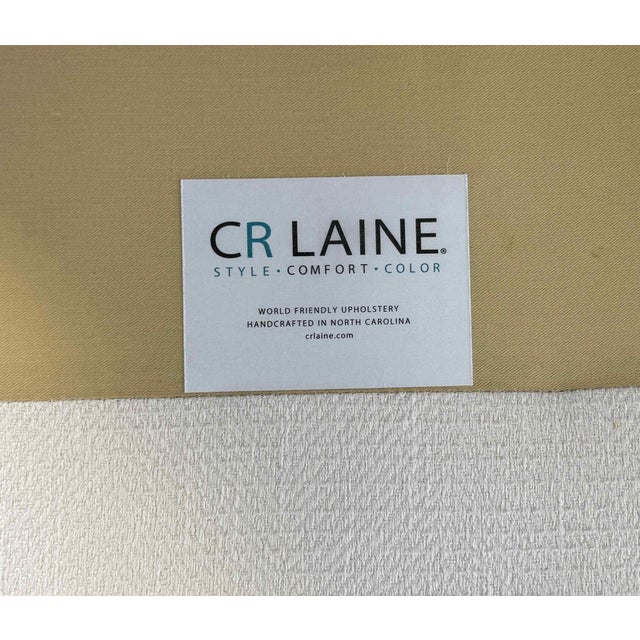 Coastal Contemporary CR Laine Ivory and Blue 3-Seat Sofa For Sale - Image 15 of 15