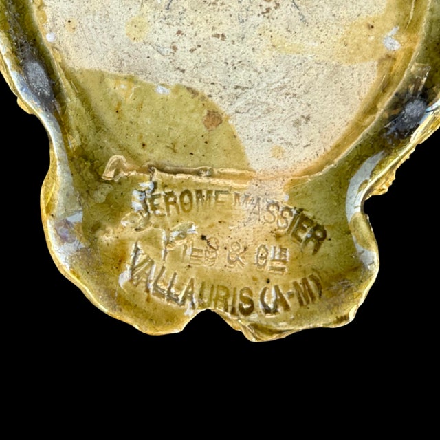 Antique Jérôme Massier Majolica Dog Tobacco Jar, French Figural Container For Sale - Image 10 of 10