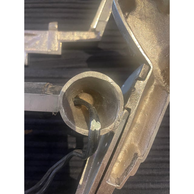 Silver Pair of 1920s French Art Deco Silver Sconces With Eagle Motif by Henry Mouynet For Sale - Image 8 of 8