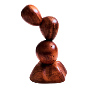 Large Wood Cactus Toothpick Holder