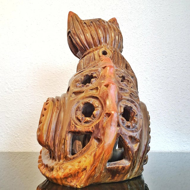 Alvino Bagni Alvino Bagni Abstract Cat Sculpture (Italy) For Sale - Image 4 of 11