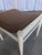 1970s Vintage Dining Chair in White Beech Wood and Brown Leather Look Seat, 1970s For Sale - Image 5 of 18
