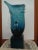 Vintage Blue Transparent Ion Tamaian Hand Blown Sculpture For Sale - Image 11 of 11