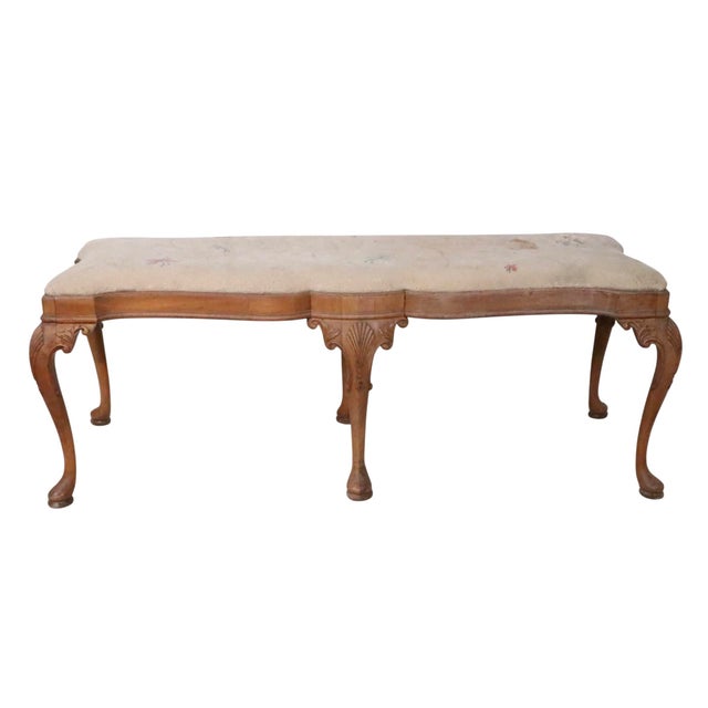 Chippendale 1970s Stylish Chippendale Revival Bench For Sale - Image 3 of 18
