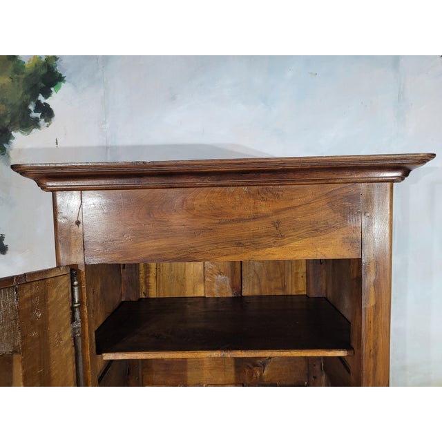 Wood Small Louis XV Style Walnut Bonnetière For Sale - Image 7 of 12