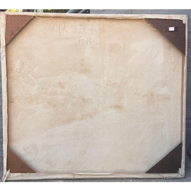 Gray Sally Kissinger Wilt End Of The Street I 1963 Painting For Sale - Image 8 of 8