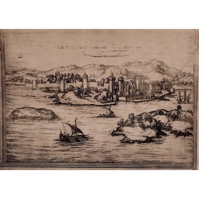 Parnes - Original Etching by George Braun - Late 16th Century Late 16th Century For Sale