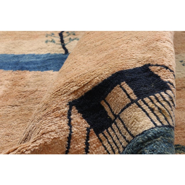 Vintage Persian Gabbeh Rug, 06'07 X 09'02 For Sale In Dallas - Image 6 of 10