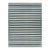 Rug & Kilim’s Contemporary Dhurrie Rug in Blue and Cream White Stripes For Sale