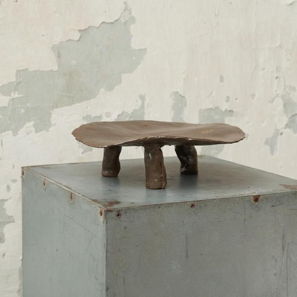 Freeform Footed Studio Pottery Platter, Europe, 1970s. This is a great piece to add to any stylish interior - a mid...