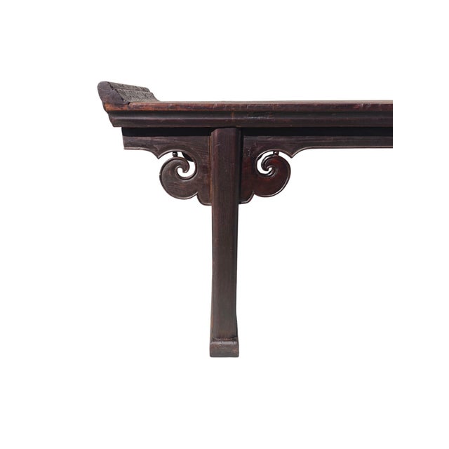Mid 18th Century Mid 18th Century 107" Long Everted-Flange Altar Table For Sale - Image 5 of 9