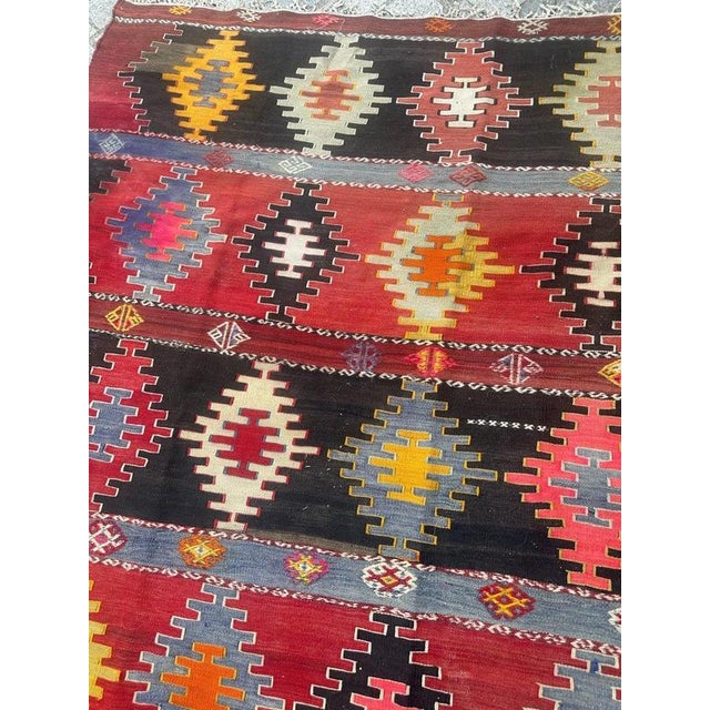 Mid-Century Turkish Anatolian Kilim, 1950s For Sale - Image 17 of 18