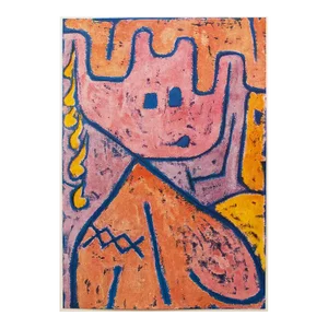 1947 After Paul Klee, "A Head" First Edition Parisian Offset Lithograph