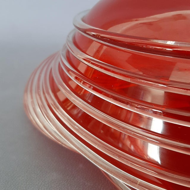 Red Murano Glass Centerpiece from Archimede Seguso, 1960s For Sale - Image 13 of 17