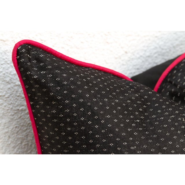 Tamas Black Dotted Ahir Handloom Pillow For Sale - Image 4 of 6