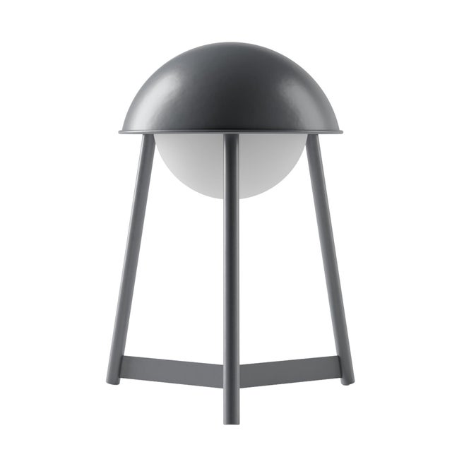 HELMET Rechargeable Cordless LED Table Lamp, 3-Levels Brightness Touch Sensor Control, Iron For Sale - Image 12 of 14