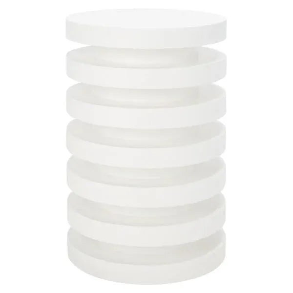 White Kaysar Accent Table - White For Sale - Image 8 of 8