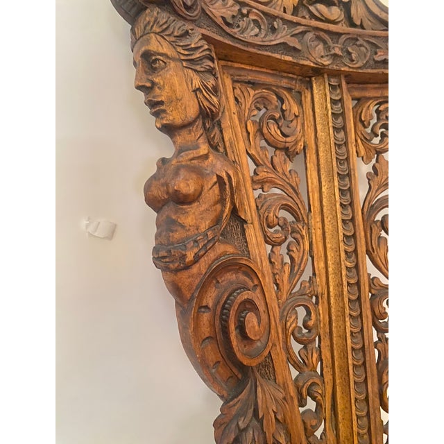 Late 19th Century Italian Rennaisance Style Sgabello Carved Hall Chair For Sale - Image 4 of 11