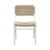 White Matthew Izzo Home Monroe Rattan Wrapped White Wood Dining Chair For Sale - Image 8 of 8