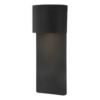 Tempe 1 Light 17 Inch Soft Black Outdoor Wall Sconce For Sale