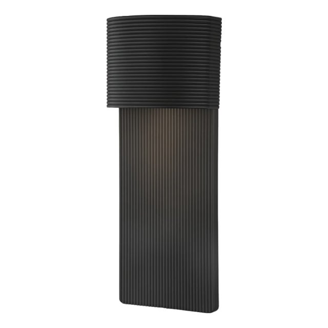 Tempe 1 Light 17 Inch Soft Black Outdoor Wall Sconce For Sale