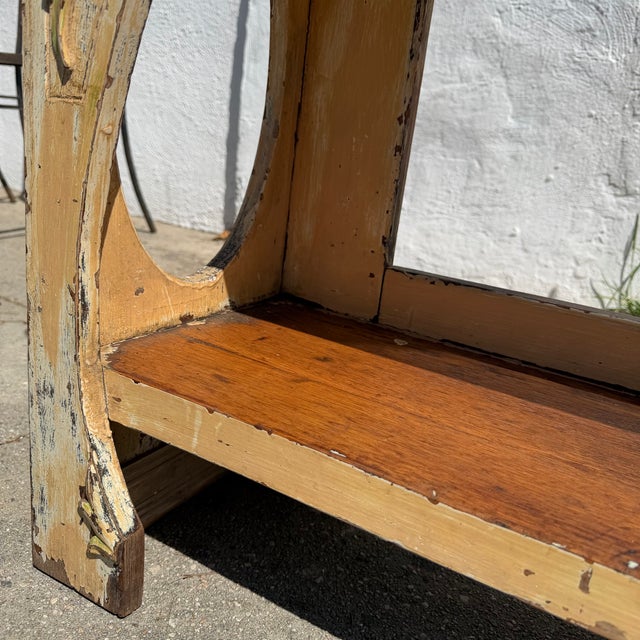 Early 20th Century Antique Italian Floral Wooden Shelving For Sale - Image 5 of 13