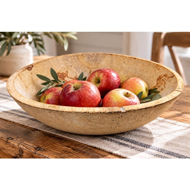 Early to Mid-20th Century American Turned Hardwood Mixing Bowl For Sale - Image 10 of 11
