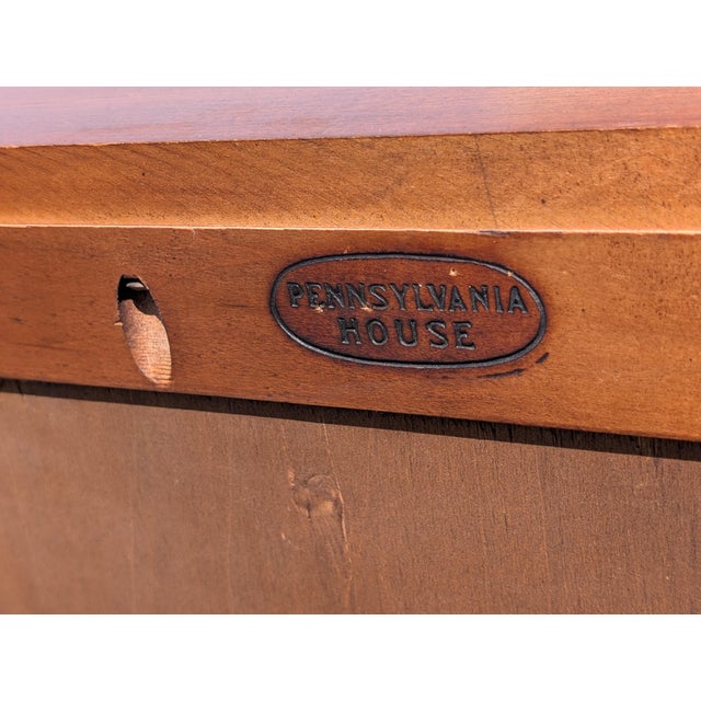 Vintage Pennsylvania House One Drawer Bookcase Hutch For Sale - Image 10 of 12