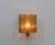 Gold Golden Glass and Brass Wall Lamp by Vitrika for Kalmar, 1970s For Sale - Image 8 of 8