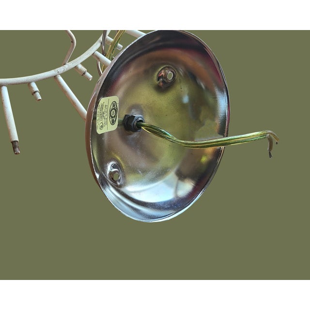 Metal 1970s Hanging Mod Chrome Panels Pendant Light Fixture For Sale - Image 7 of 7