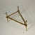Italian Brass and Glass Tripod Coffee Table, 1950s For Sale - Image 6 of 11
