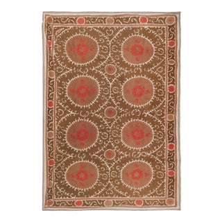 Vintage Large Suzani Bedspread For Sale