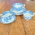 Antique Wood & Sons "Yuan" Pattern Blue and White Transferware Coffee & Tea Set - Mixed Demitasse and Teacup Lot of 9 For Sale - Image 16 of 16