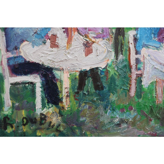 Lunch at Chez Louis, Roland Dubuc, 1970s, Oil on Canvas For Sale - Image 18 of 18